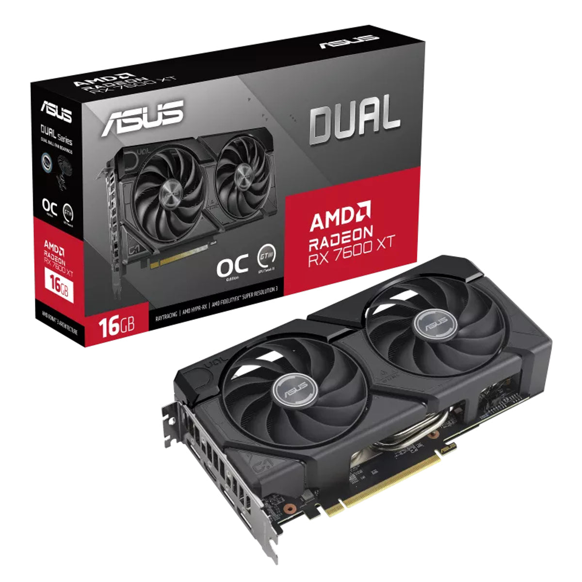 ASUS AMD RX7600XT DUAL 16GB