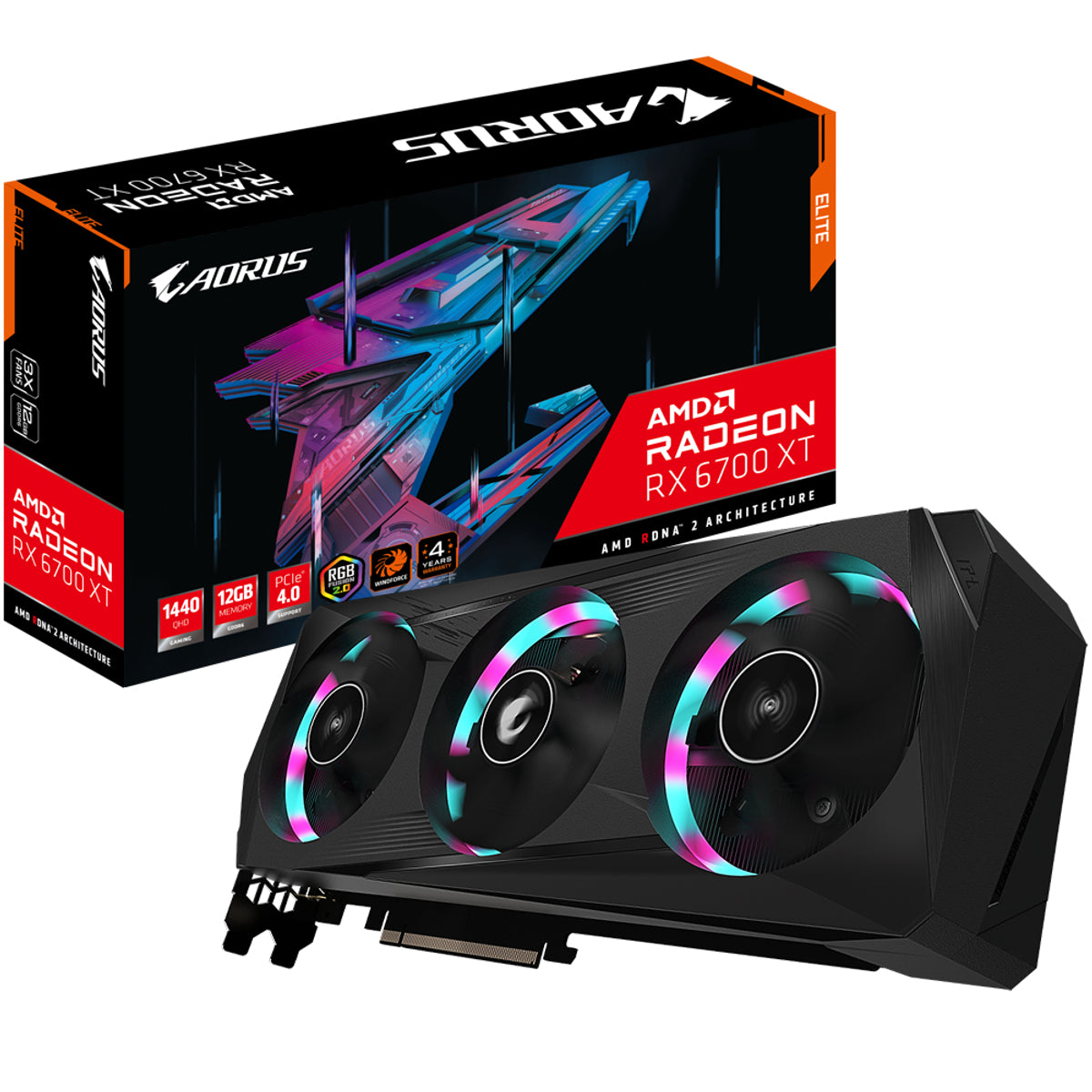 Gigabyte AMD RX 6700 XT AORUS ELITE 12G